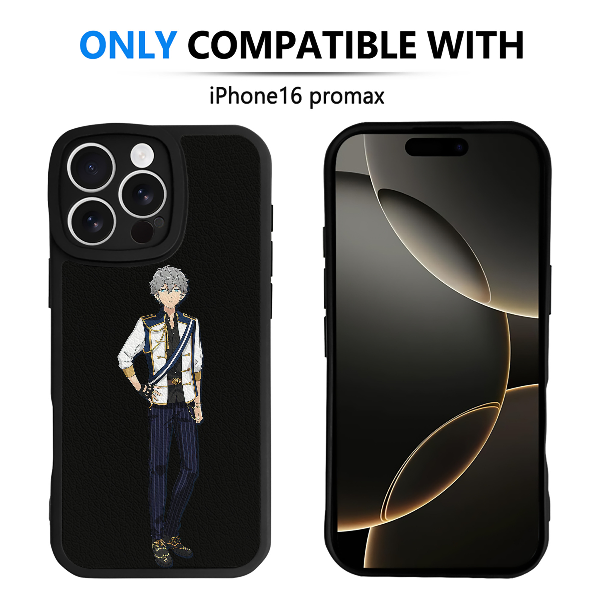 （画像用） あんさんぶるスターズ! Ensemble Stars 【iPhone 16シリーズ対応】シリコンスマホケース（レザー調） 材質：シリコン